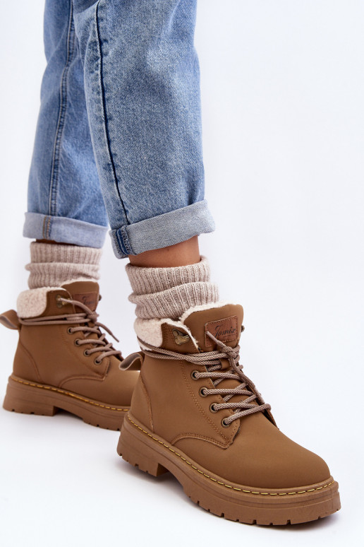 botas con cálido color marrón Lynnvia botas con cálido color marrón Lynnvia