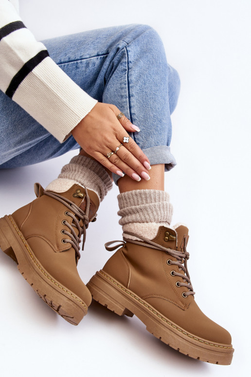 botas con cálido color marrón Lynnvia botas con cálido color marrón Lynnvia