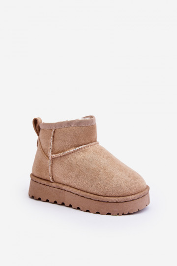 Botas de nieve para niños Botas calentadas beige Nallita