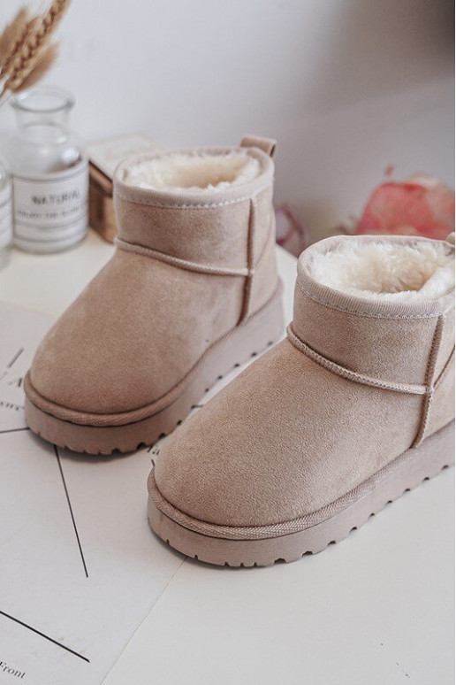 Botas de nieve para niños Botas calentadas beige Nallita