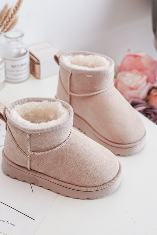 Botas de nieve para niños Botas calentadas beige Nallita