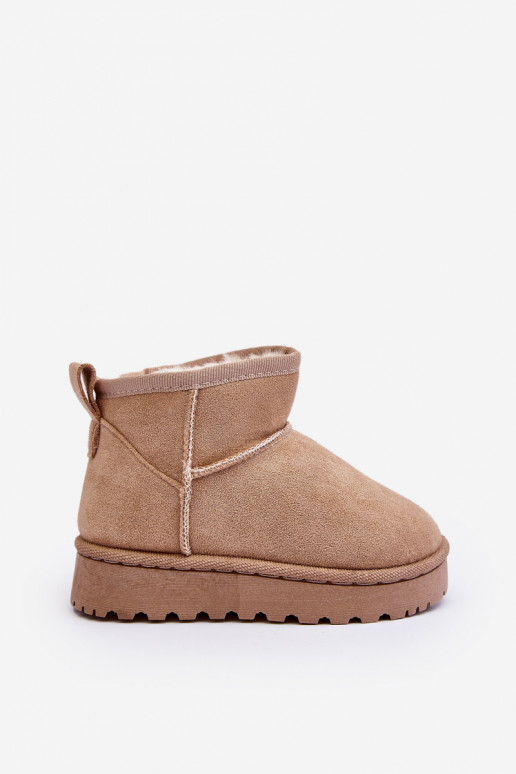 Botas de nieve para niños Botas calentadas beige Nallita