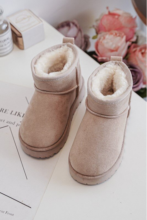 Botas de nieve para niños Botas calentadas beige Nallita