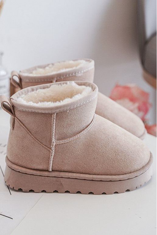 Botas de nieve para niños Botas calentadas beige Nallita
