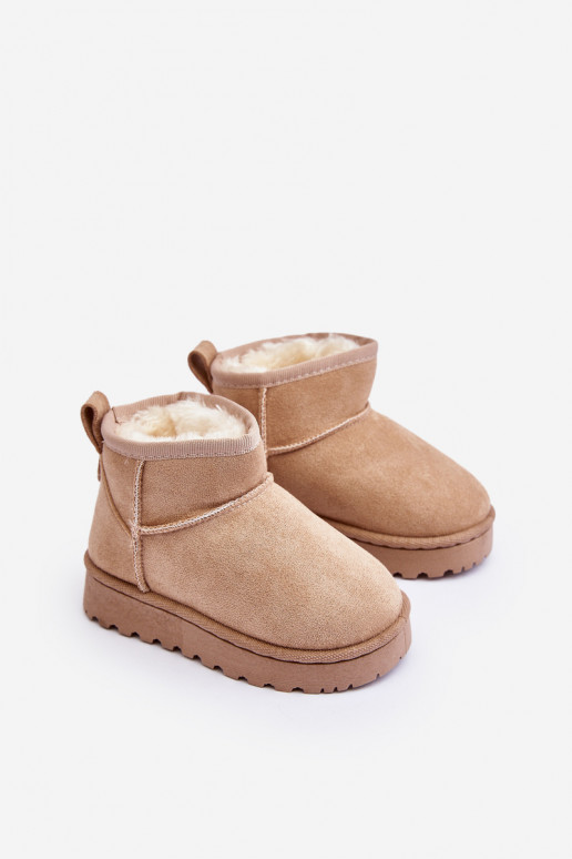 Botas de nieve para niños Botas calentadas beige Nallita