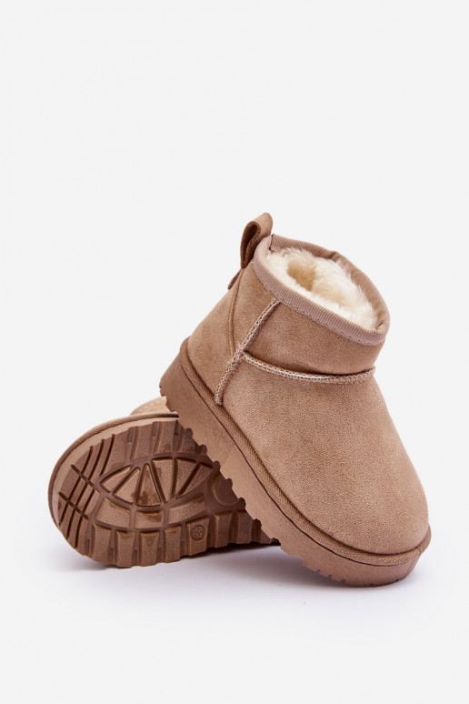 Botas de nieve para niños Botas calentadas beige Nallita