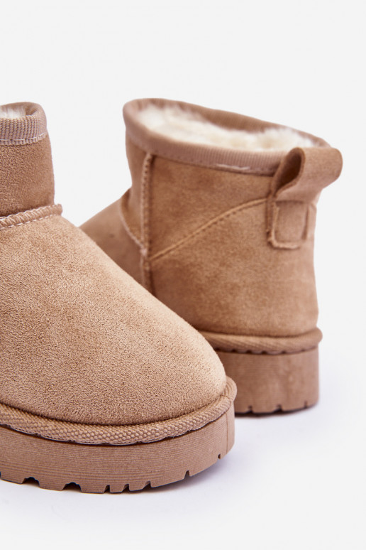 Botas de nieve para niños Botas calentadas beige Nallita