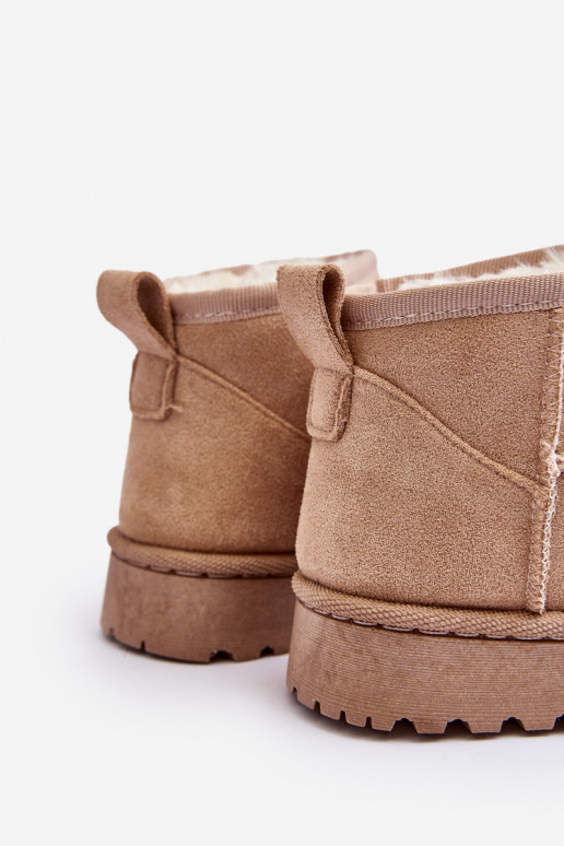 Botas de nieve para niños Botas calentadas beige Nallita