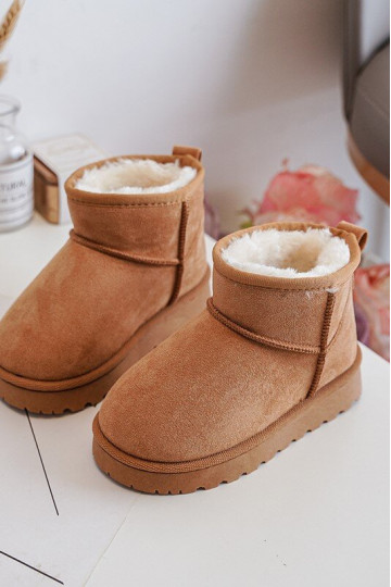 Botas de nieve para niños Botas calentadas marrón Nallita 2