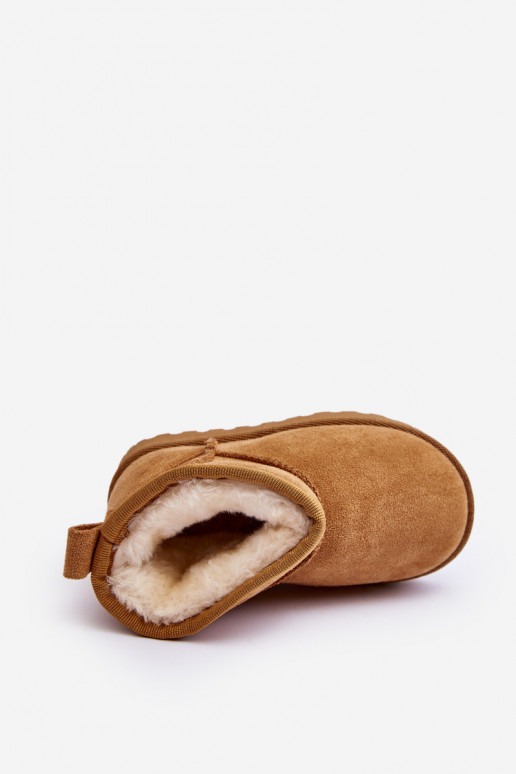 Botas de nieve para niños Botas calentadas marrón Nallita