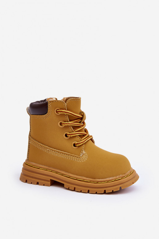 Botas infantiles con cremalleras color marrón Bansi