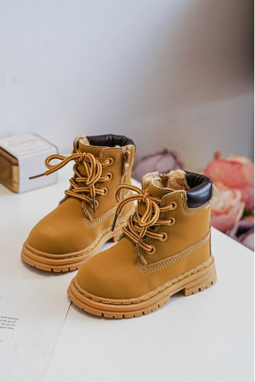 Botas infantiles con cremalleras color marrón Bansi 2