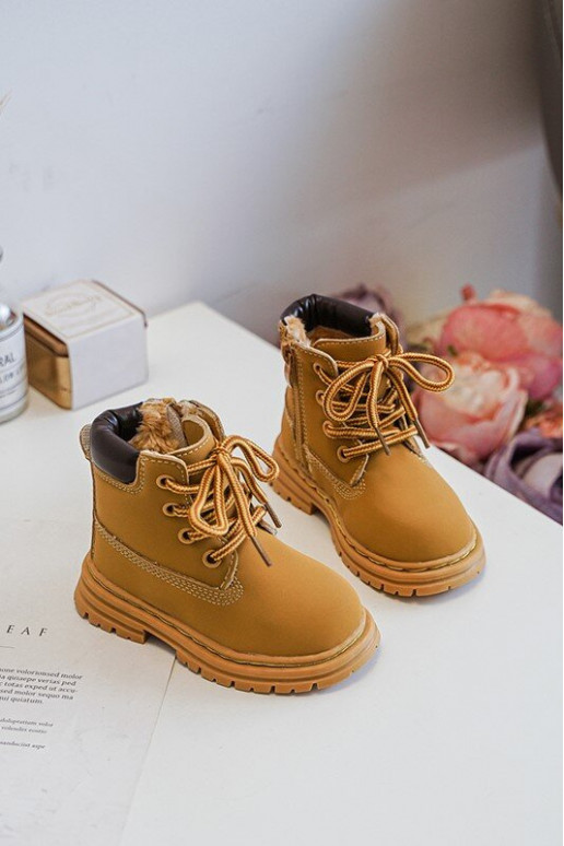 Botas infantiles con cremalleras color marrón Bansi