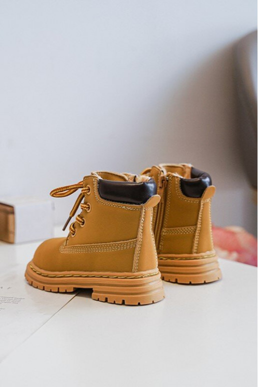 Botas infantiles con cremalleras color marrón Bansi
