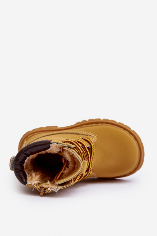 Botas infantiles con cremalleras color marrón Bansi
