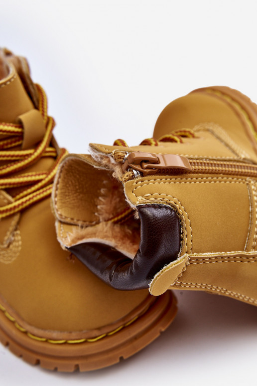 Botas infantiles con cremalleras color marrón Bansi