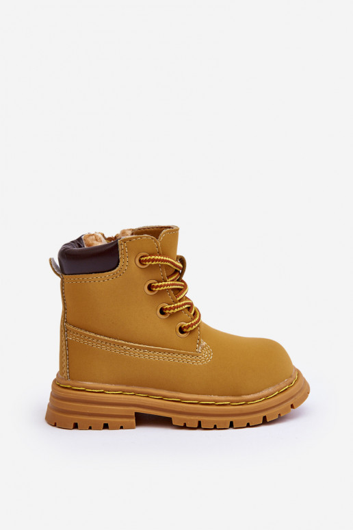 Botas infantiles con cremalleras color marrón Bansi