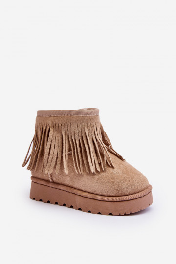 Botas de nieve calentadas Infantil i Frędzlami beige Nimia