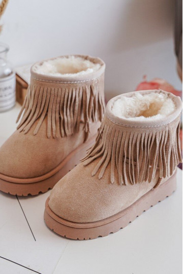 Botas de nieve calentadas Infantil i Frędzlami beige Nimia 2