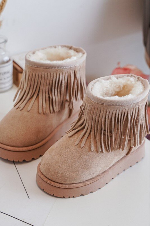 Botas de nieve calentadas Infantil i Frędzlami beige Nimia