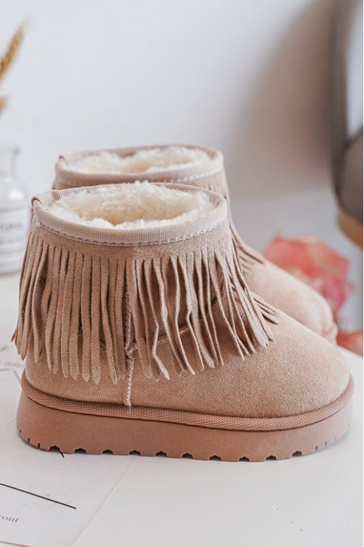 Botas de nieve calentadas Infantil i Frędzlami beige Nimia
