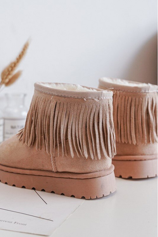 Botas de nieve calentadas Infantil i Frędzlami beige Nimia