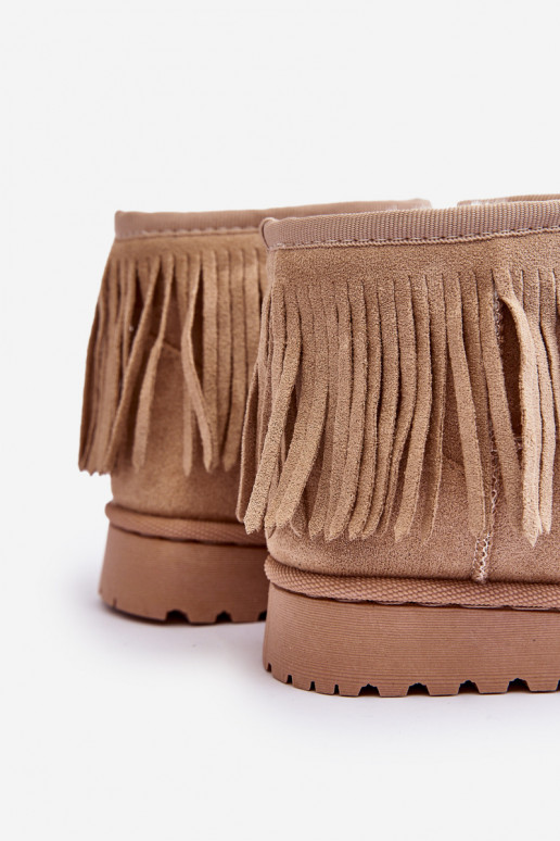 Botas de nieve calentadas Infantil i Frędzlami beige Nimia