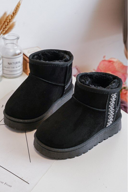 botas de nieve Botas infantiles abrigadas color negro Leonora botas de nieve Botas infantiles abrigadas color negro Leonora