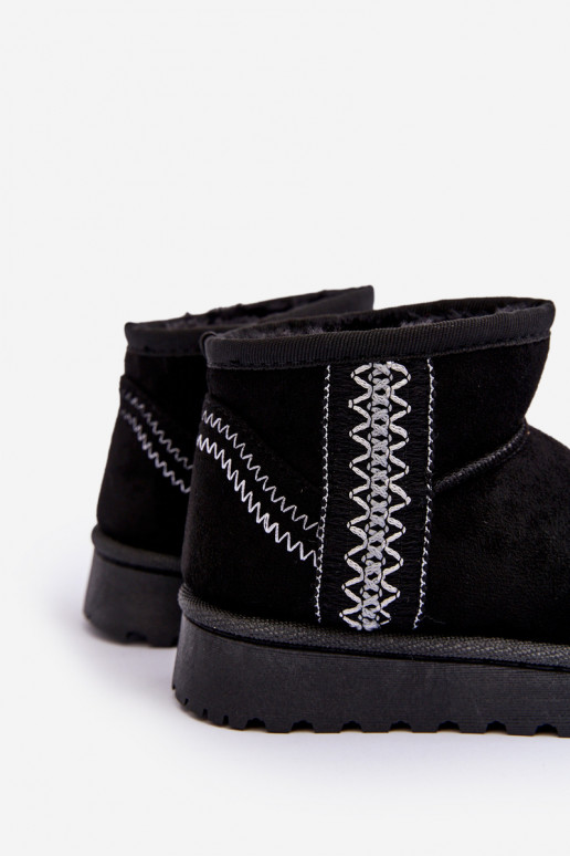 botas de nieve Botas infantiles abrigadas color negro Leonora botas de nieve Botas infantiles abrigadas color negro Leonora
