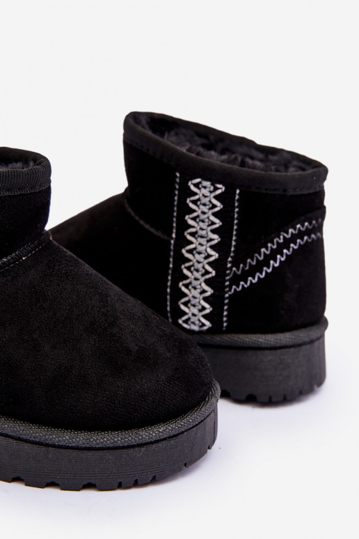 botas de nieve Botas infantiles abrigadas color negro Leonora botas de nieve Botas infantiles abrigadas color negro Leonora