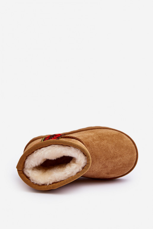 botas de nieve Botas infantiles abrigadas color marrón Leonora botas de nieve Botas infantiles abrigadas color marrón Leonora