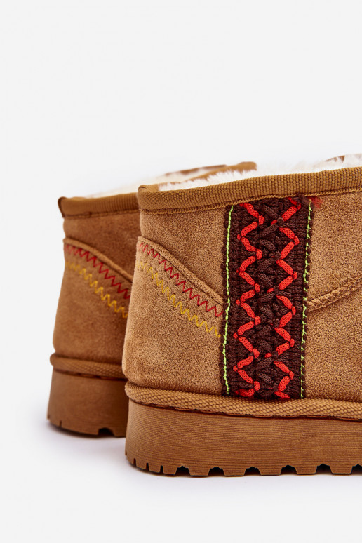 botas de nieve Botas infantiles abrigadas color marrón Leonora botas de nieve Botas infantiles abrigadas color marrón Leonora