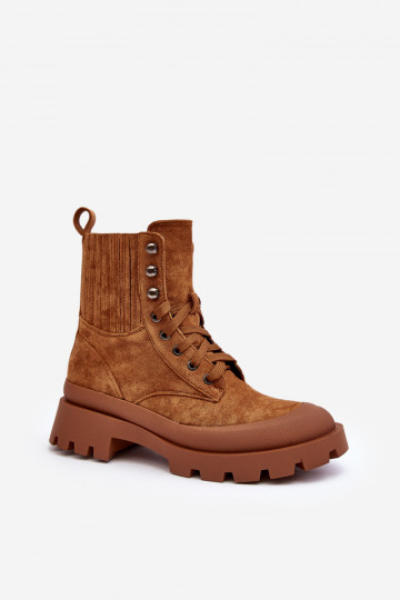 Botines con cordones marrón Gordts