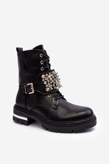 Botas calefactables Decoradas color negro Lennen
