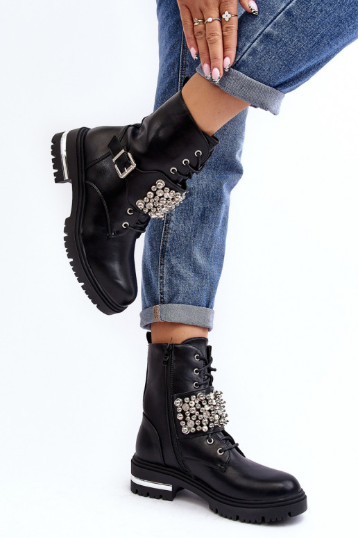 Botas calefactables Decoradas color negro Lennen Botas calefactables Decoradas color negro Lennen