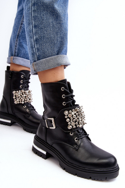 Botas calefactables Decoradas color negro Lennen Botas calefactables Decoradas color negro Lennen