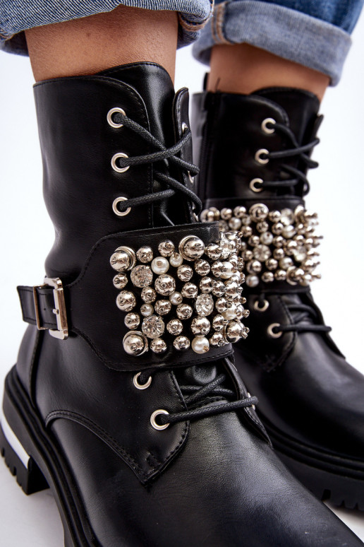 Botas calefactables Decoradas color negro Lennen Botas calefactables Decoradas color negro Lennen