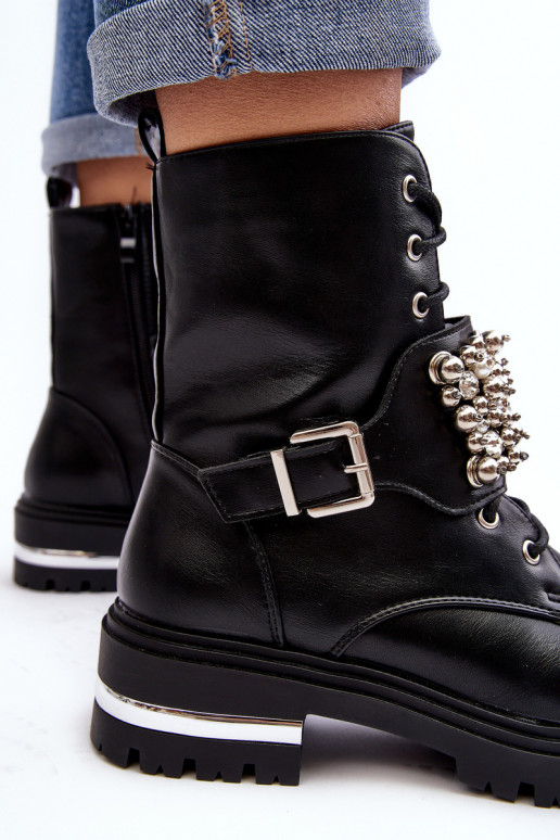 Botas calefactables Decoradas color negro Lennen Botas calefactables Decoradas color negro Lennen