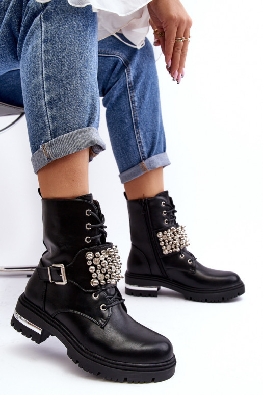 Botas calefactables Decoradas color negro Lennen Botas calefactables Decoradas color negro Lennen