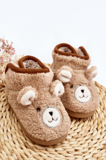 Zapatillas infantiles calentitas beige Eberra 2