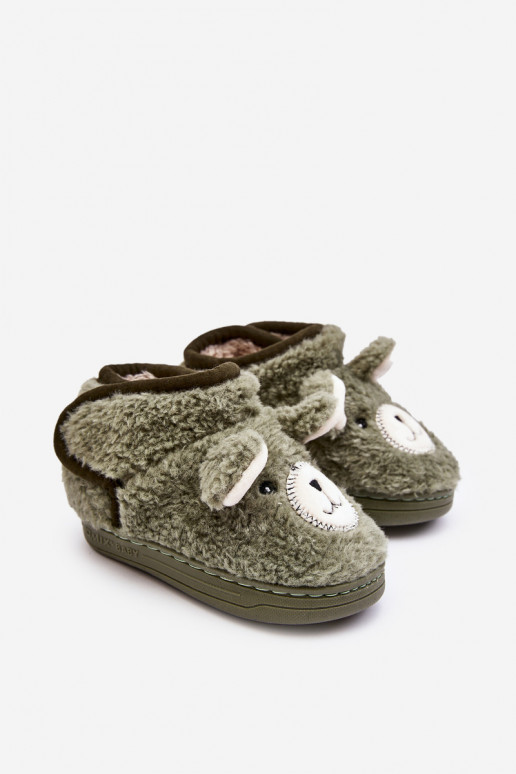 Zapatillas infantiles color verde Eberra
