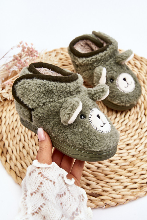 Zapatillas infantiles color verde Eberra
