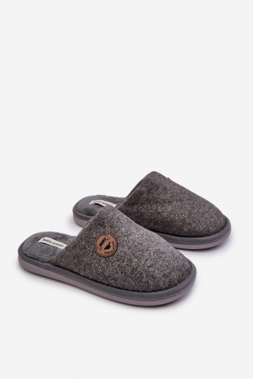 Pantuflas modelo clásico color gris Makis 2