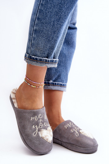 Zapatillas con brillos gris Geraja