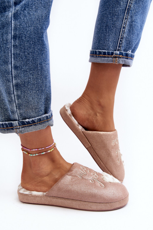 Zapatillas con brillos rosa Geraja