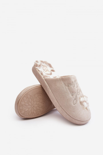 Zapatillas con brillos beige Geraja