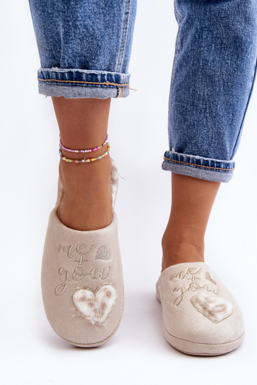 Zapatillas con brillos beige Geraja