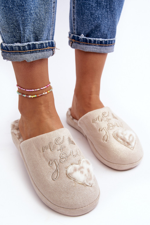 Zapatillas con brillos beige Geraja