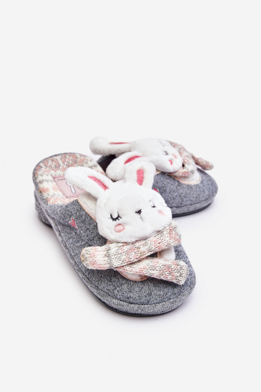 Zapatillas infantiles con suela maciza en color gris Dasca