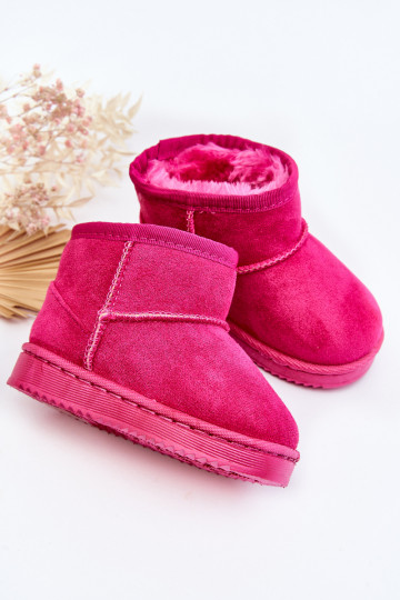 Cálidas botas de invierno para niños en color rosa Gooby 2